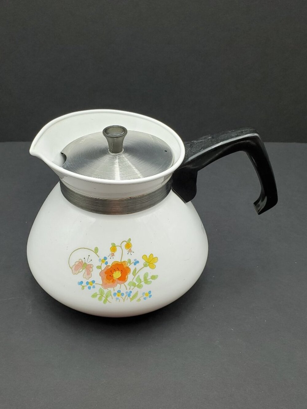 Corningware Wildflower Teapot Corning Floral 6 Cup Kettle Coffeepot